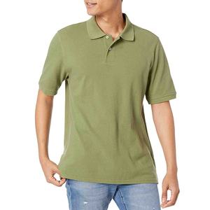 เสื้อโปโลผู้ชายคุณภาพสูง สีพื้น ดีไซน์แขนสั้น พร้อมโลโก้แบบกำหนดเอง ผ้าถัก - Product Image 2