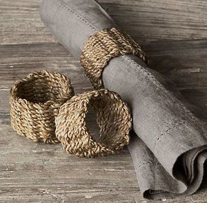 Handmade <b>Bamboo</b> Flower Napkin Rings 3 Pcs Traditional Style <b>Table</b> Decoration Home Decor - Product Image 5