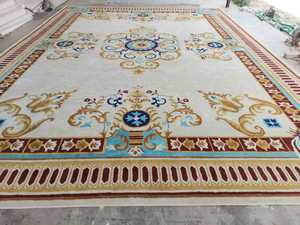 Alfombra de Lana de Pelo Largo de Lujo, Diseño Europeo, Hecha a Mano, Personalizada para Comedor - Product Image 5