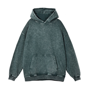 Sudadera con Capucha Estilo Acid Wash, Personalizable con Marca, Talla Grande, Servicio OEM, Pedidos al por Mayor, Fabricante de Marca Privada - Product Image 3