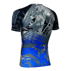 เสื้อแรชการ์ดแขนสั้นสำหรับ BJJ ป้องกันแบคทีเรีย ระบายอากาศ แห้งเร็ว คุณภาพสูง รับผลิตตามสั่ง ออกแบบโลโก้ได้ พร้อมบริการขายส่ง - Product Image 6