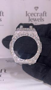 Custom Hip Hop Moissanite Diamond Style <b>Watch</b> <b>Case</b> Iced Out Micro Pave Stones Octagonal Sport <b>Watch</b> Housing Premium Frame Design - Product Image 6