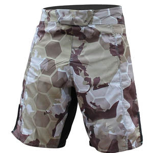 Custom Logo Front MMA <b>Shorts</b> for <b>Men</b> Canvas Fabric Spandex/Polyester Vintage Style <b>Elastic</b> <b>Waist</b> Anti-Wrinkle Breathable - Product Image 1