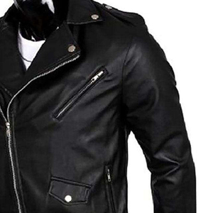 Veste en cuir de vache véritable de haute qualité pour hommes et femmes, mode hivernale de haute qualité avec logo sur le devant, vestes en cuir pour hommes - Product Image 4