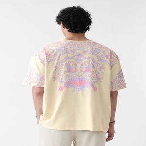 Nouveau été Offre Spéciale Patch broderie T-Shirts 100% coton haute qualité broderie à manches courtes hommes T-shirt - Product Image 2