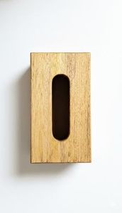 Boîte à mouchoirs en bois avec couvercle coulissant, porte-serviettes, boîte de rangement décorative, emballage cadeau personnalisé - Product Image 1