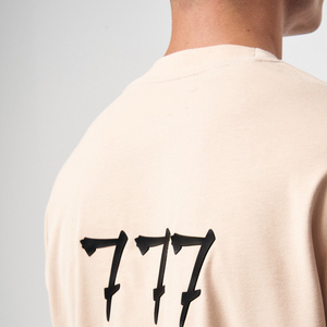 T-shirt d'été tendance pour homme, coupe oversize, 100 % coton épais, streetwear, coupe ample, avec impression de logo personnalisé - Product Image 5