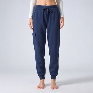 Private Label OEM cotton <b>joggers</b> french terry wide <b>leg</b> Apparel Production for US Fashion Collections - Product Image 1