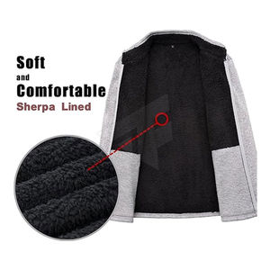 Veste en polaire sherpa de haute qualité pour homme, style streetwear hivernal tendance, style high street, qualité abordable avec le meilleur service OEM - Product Image 3