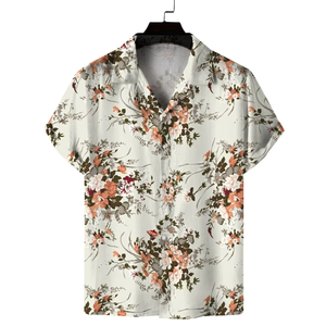 Nouvelle Chemise Hawaïenne Imprimée Décontractée d'Été pour Hommes – Vente Flash sur Plateforme Indépendante, Idéale pour les Vacances en Bord de Mer - Product Image 1