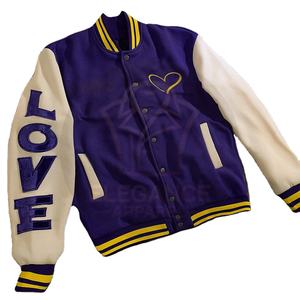 2025 nouveauté couleur unie bloc avant bouton fermeture manches longues poche décontracté tous les jours collège Baseball varsité vestes - Product Image 1