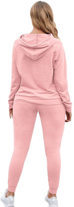 Conjunto Deportivo Personalizado para Mujer, Sudadera con Capucha de Camuflaje, Pantalones Deportivos de Felpa, Ropa Deportiva Informal, OEM, ODM, Venta al Por Mayor - Product Image 4