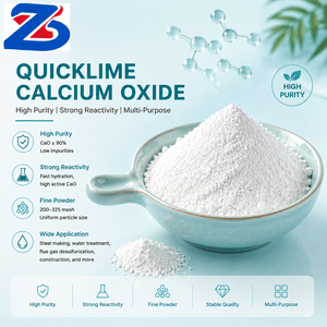 ผงแคลเซียมออกไซด์พรีเมียม ปูนขาว CaO สำหรับวัสดุก่อสร้าง ปูนซีเมนต์ และการใช้งานในอุตสาหกรรม - Product Image 1