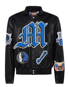Chaqueta de Cuero Completa de los Dallas Mavericks Negra - Product Image 1