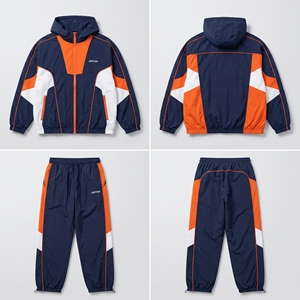 Conjunto Deportivo Cortavientos Color Block OEM de 3 Piezas: Chaqueta, Chaleco y Pantalones con Logotipo Personalizado - Product Image 6