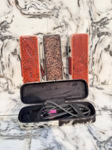 Estuche de cuero repujado a mano resistente al calor para rizador de pelo 2026, organizador perfecto de piel de vaca estilo western para herramientas de peluquería al por mayor - Product Image 6