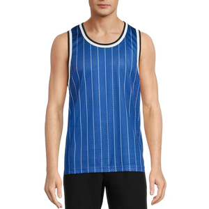 <b>Men's</b> Fishnet <b>Bodysuit</b> Hollow Out Mesh Tank Top O Neck Breathable Jumpsuit OEM Customized Logo Summer Gym Clothing - Product Image 6