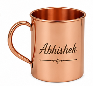 Taza de Cobre Puro Personalizada con Grabado de Nombre |   Taza para Beber Hecha a Mano de Cobre |   Taza de Regalo Premium - Product Image 5