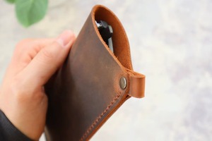 New Genuine Leather Classic Handmade <b>Glasses</b> Cover Luxury Eyewear <b>Case</b> Full Grain Leather Sunglasses Pouch LGC-0167 - Product Image 6
