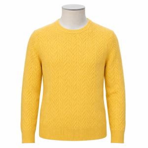 Nouveau design – Pull en cachemire respirant et anti-plis avec logo personnalisé, col rond classique, manches longues pour homme – Vente en gros - Product Image 4