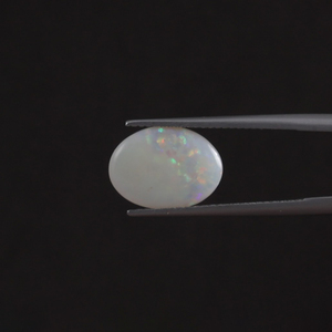 Opale naturelle blanche, pierre brute, 2,65 carats, taille ovale 13x10mm, certifiée IGI, finition cirée/huileée, excellente qualité, vente en gros, bijoux fins - Product Image 3