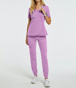 Uniformes de Enfermería Unisex Personalizados de Ansis Star Industries, Uniformes de Trabajo de Algodón Tejido para Salón de Belleza, Traje Elástico - Product Image 2
