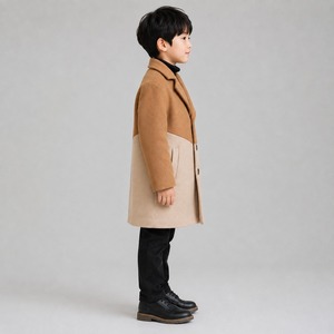 Kids Woolen Coat Winter Collection Stylish Soft Comfortable Premium Quality Custom Size Fashion Outerwear Custom Brand Custom - Product Image 2