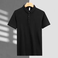Chemise tricotée unie haut de gamme sur mesure pour usine OEM, uniforme de travail personnalisé, manches courtes d'été, col brodé