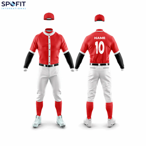 Nouveauté : uniformes de baseball pour hommes personnalisés, respirants, à séchage rapide, vente en gros, avec logo, nom et design personnalisés, ensemble d'uniformes de baseball - Product Image 5