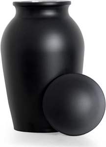 Modern metal <b>urn</b> for home or office Sleek contemporary decorative <b>urn</b> Antique finish brass or copper <b>urn</b> - Product Image 3