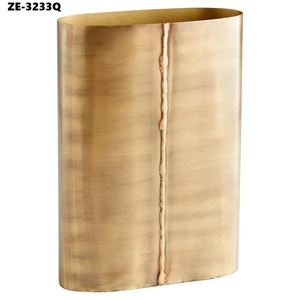 Florero de Metal Moderno Hecho a Mano, Contenedor Floral Premium para Mesa de Salón, Comedor, Dormitorio, Oficina y Hospital - Product Image 1