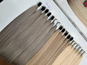 Peluca de encaje frontal LEXHAIR, color gris de moda, lisa, cabello virgen de un solo donante, color personalizado, venta al por mayor, vietnamita 100% - Product Image 6