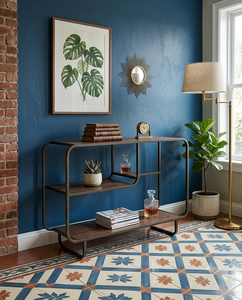 Mueble de Salón Moderno que Ahorra Espacio con Estructura Metálica y Diseño de Panel Plano para Almacenamiento en Apartamentos - Product Image 6
