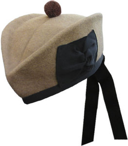 Béret noir à carreaux avec pompon et ruban, unisexe adulte 56-58CM, style décontracté, chapeau en velours, chapeau en laine Glengarry - Product Image 5
