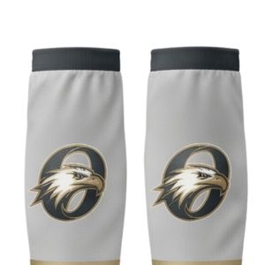 Men Light Gray Gold Hockey <b>Socks</b> Polyester Athletic Sports <b>Socks</b> Team Uniform <b>Long</b> <b>Socks</b> Training Match Wear Outdoor Performance - Product Image 4