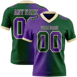 Uniforme de Fútbol Americano Personalizado de Talla Grande a Precio de Fábrica, Nuevo Diseño, Servicio OEM, Unisex, Malla 100% Poliéster - Product Image 1