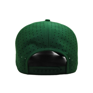 High Quality Custom Golf <b>Hat</b> 5 Panel <b>Waterproof</b> Polyester Cap with Laser Cut Perforated Design and Rope Outdoor Sports Cap - Product Image 4