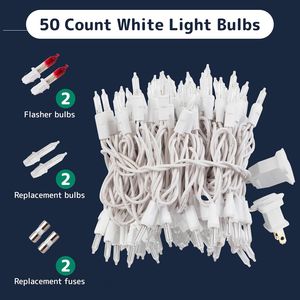Luci Natalizie a Stringa da 3 Metri Bianco Caldo, 50 LED Scintillanti per Decorazioni Interne/Esterne, Luci per le Festività Natalizie - Product Image 4