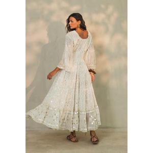 High Fashion Embroidered Viscose Summer A-Line <b>Mini</b> Dresses Eco-Friendly Breathable Regular Sleeve Boho Lace Party Evening - Product Image 4