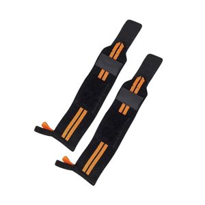 <b>Black</b> and Orange Cotton <b>Wraps</b> Durable Fitness <b>Wraps</b> Protective Wrist Bandage for Bodybuilding Workout Straps Custom - Product Image 1