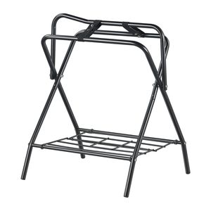 Set di 2 Porta-Coperte per Cavalli Pieghevoli Resistenti 28 X 19 X 37.5, Supporto Portatile Autoportante in Acciaio, Accessori Equestri - Product Image 2