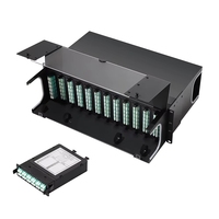 Cassette de brassage fibre optique MPO 1U 19 pouces sur rack, haute densité, 48 à 256 cœurs, pour centre de données
