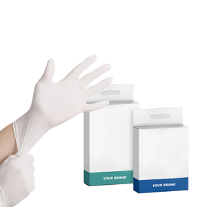 Guantes de Látex Lisos Personalizados OEM, de un Solo Uso, Blancos, Suaves, Cómodos, para Limpieza - Product Image 3