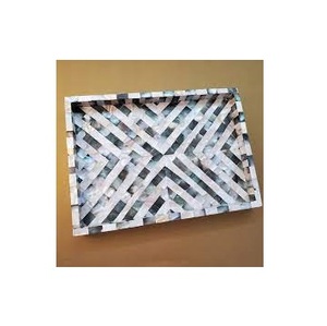 Indian Exporter Table <b>Decorative</b> Food Storage Mother Of Pearl Serving Tray for Home Kitchen Ware Supplies - Product Image 1