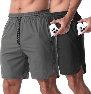 Shorts de sport décontractés pour hommes, séchage rapide, respirants, légers, pour la randonnée, l'athlétisme, les sports de plein air, entraînement, service OEM, logo - Product Image 4