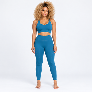 Conjuntos de Yoga Impermeables de Alta Calidad para Mujer, con Cinturón y Encaje, Diseño de Logotipo Personalizado, Servicios ODM OEM - Product Image 1