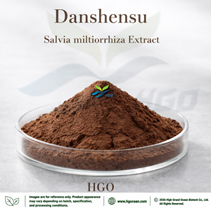 Approvisionnement direct usine HGO de poudre d'extrait de racine de Salvia Miltiorrhiza pure et naturelle (qualité alimentaire) avec 5% de Danshensu - Product Image 1