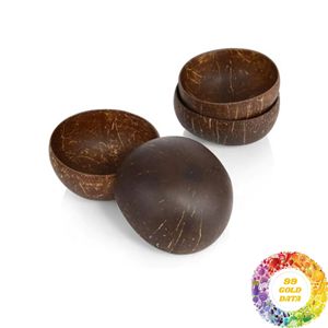 Bols en coquille de noix de coco naturelle du Vietnam, faits à la main et polis, pour l'exportation, la décoration intérieure, l'artisanat, la présentation et la collection pour les acheteurs en gros - Product Image 1