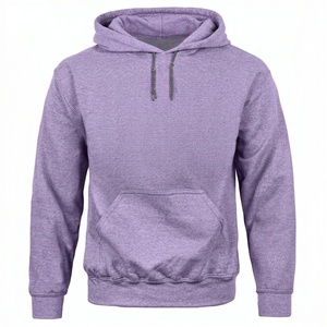 เสื้อฮู้ดดี้ผู้ชายคุณภาพสูง ผ้าฝ้ายฟลีซ 100% หนานุ่ม ใส่สบายสำหรับฤดูหนาว ทรงหลวม สีพื้น ผ้าระบายอากาศได้ดี อุ่นสบาย - Product Image 5