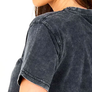 Camiseta de Mujer Extra Grande Personalizada con Lavado Ácido, Estilo Vintage, Algodón, Corte Holgado Informal, Transpirable, de Secado Rápido, con OEM - Product Image 5